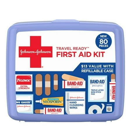 Johnson & Johnson Travel Ready First Aid Kit (Pack of 16)
