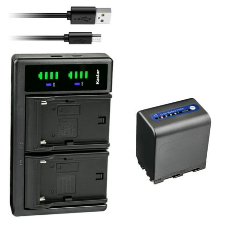Kastar 1-Pack NP-QM91D Battery and LTD2 USB Charger Compatible with Sony CCD-TRV350 CCD-TRV408 CCD-TRV418 CCD-TRV428 CCD-TRV438 CCD-TRV608 CCD-TRV730 CCD-TRV740 CCD-TRV748 CCD-DVD100 CCD-DVD101 Camera