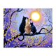 thumbnail image 1 of Gato DIY pintura de diamantes de imitación de punto de cruz arte de pared decoración bordado imagen costura dibujo de costura Advancent JJ12977-04, 1 of 6