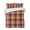 Brown, variant on Quilts Full Size Bedding Set, Black Grey Plaid Lightweight Quilted Comforter, Modern Abstract Ombre Gingham Checkered Soft Reversible Bedspread Coverlet with Pillow Covers for All Season, 78" x 90"
