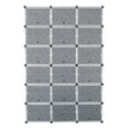 thumbnail image 7 of Oufan Portable Shoe Rack Organizer, 72 Pairs Covered Shoe Rack Shoe Organizer for Closet Entryway 12-Tier Shoe Storage Cabinet Space Saver Closed Shoe Organizer Cabinet with Doors, 7 of 7