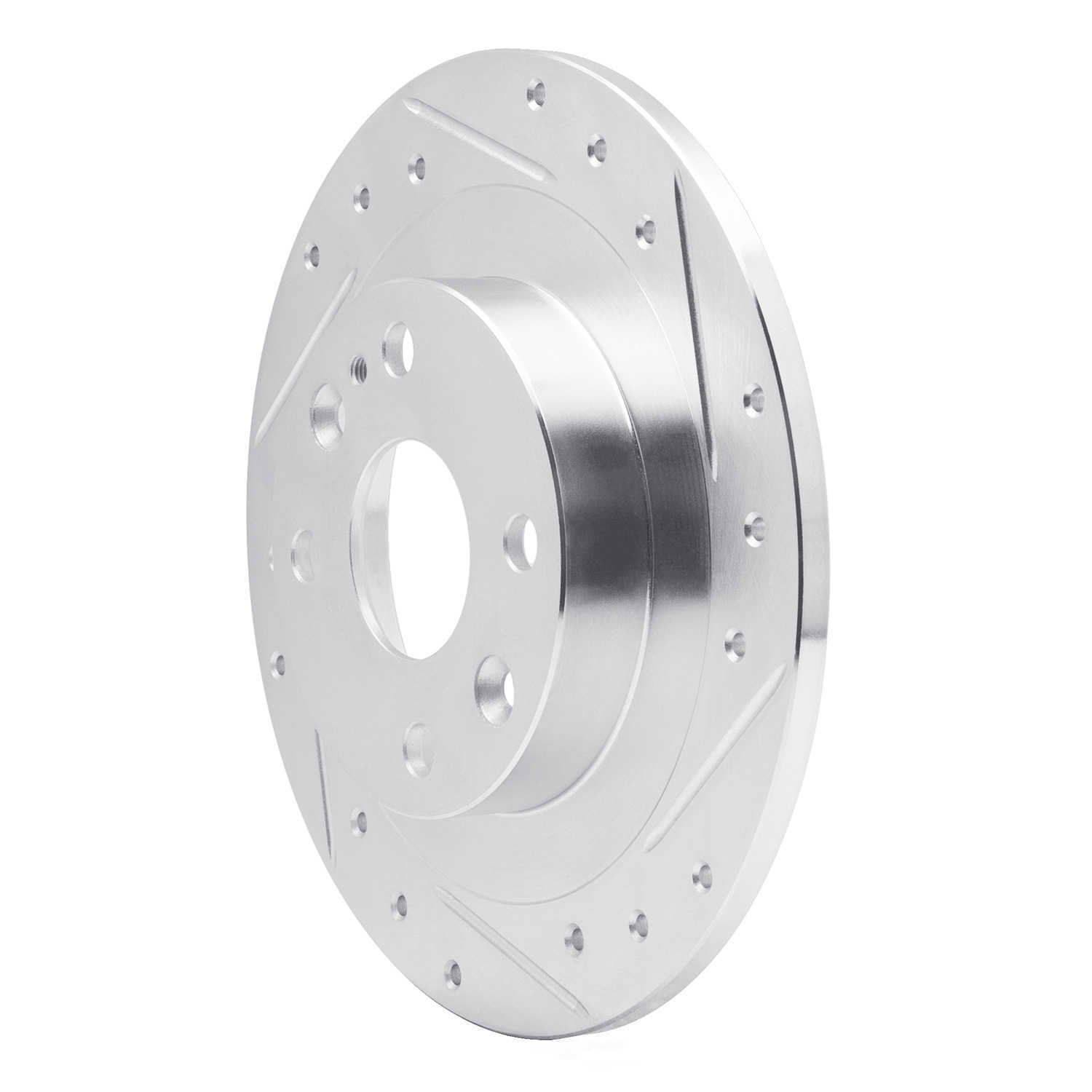 Dynamic Friction Company 631-54003R DFC Brake Rotor - Drilled And Slotted - Silver