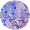 thumbnail image 1 of Ahgly Company Machine Washable Indoor Round Transitional Blue Angel Blue Area Rugs, 7' Round, 1 of 7