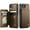 Brown, variant on For iPhone 16e Case with Card Holder, Wallet Case for Women Men with RFID Blocking, Durable Leather Kickstand Magnetic Clasp Shockproof for iPhone 16e