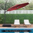 thumbnail image 4 of Gymax Base de Parasol Déporté de Patio 225 Lb avec Roues et Base Croisée pour Patio et Jardin, 4 of 10