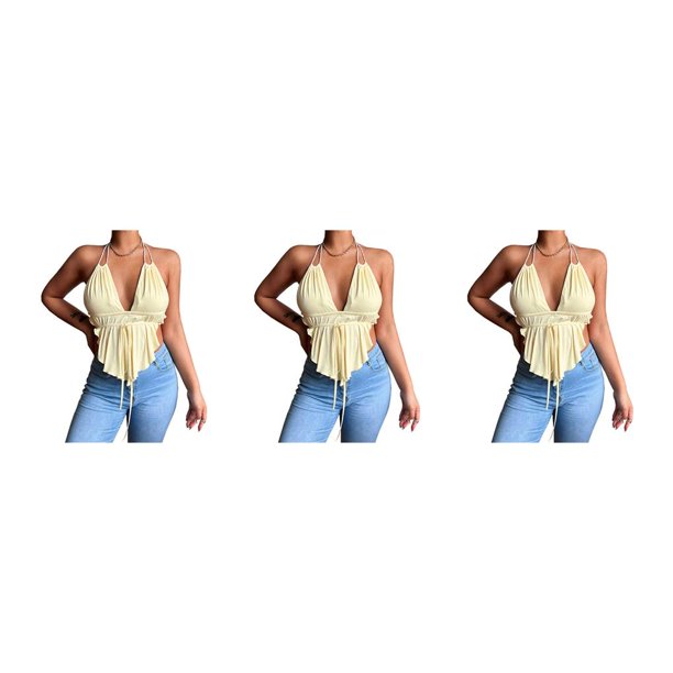 Chaleco Sexy Qarigey Albaricoque XXL 3piezas