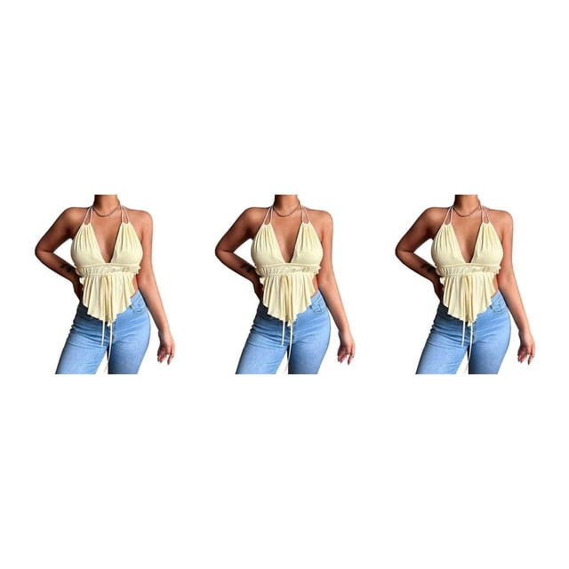 Chaleco Sexy Qarigey Albaricoque XXL 3piezas