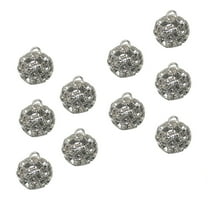 KALLORY Buttons for Sweater 10Pcs Set Silver Brass 15Mm for Clothing Shop Use