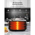 thumbnail image 2 of HOUSNAT 10 in 1 Slow Cooker, 6QT Stainless Steel Inner Pot, with Slow Cook, Sauté, Steam, Smart Timer, 108-428°F Temperature Control, 24H Delay Start, 2 of 7