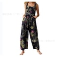 thumbnail image 1 of Mono con tirantes y botones estampados de patchwork de estilo étnico para mujer., 1 of 6