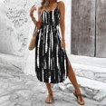 thumbnail image 5 of Ruimatai Women's Casual Sleeveless Dress Printed Side Slit Backless Summer Beach Party Mini Dress Lightweight Comfortable Polyester, 5 of 9