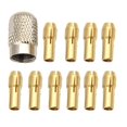 thumbnail image 2 of Joernso 11Pcs/Set Drill Collets Mini Easy to Install Metal Power Tool Mini Drill Collets Set for Rotary Tool, 2 of 8