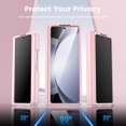 thumbnail image 4 of Funda VEGO para Samsung Galaxy Z Fold 5 con pantalla de privacidad rosa, 4 of 9
