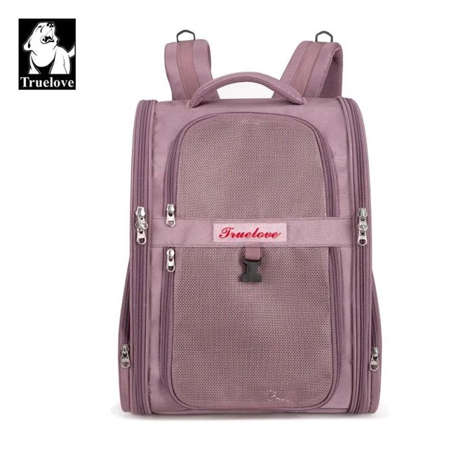 Truelove Pet Backpack Nylon Small Cat and Dog Teddy Outdoor Activity Bag Portable Breathable Than Bear Travel Small Pet TLX5971 ShopWise Round