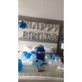 thumbnail image 5 of 42 unidades, kit de globos de cumpleaños para fiesta, conjunto de globos de aluminio reutilizable 3D con letras y globos de látex grandes y ecológicos Feliz Sencillez, 5 of 5