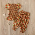 thumbnail image 4 of KTMKH 1-6Y Toddler Kids Baby Girls African Dashiki Tops Tee Bloomers Pants Bohemian Style Set For 2-3 Years, 4 of 5