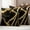Black, variant on Black Gold Marble Outdoor Waterproof Pillow Covers, Modern Geometric Textured Decorative Square Throw Pillowcase Sofa Cushion Sham for Patio/Couch/Chair, 16"x16" 2 Pack