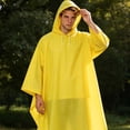 thumbnail image 4 of Gamivast Hooded Rain Poncho Men Waterproof Lightweight Reusable Raincoat With Drawstring Hood Snap Sides Portable Outdoor Rain Gear for Camping Hiking Travel Festival, 4 of 5