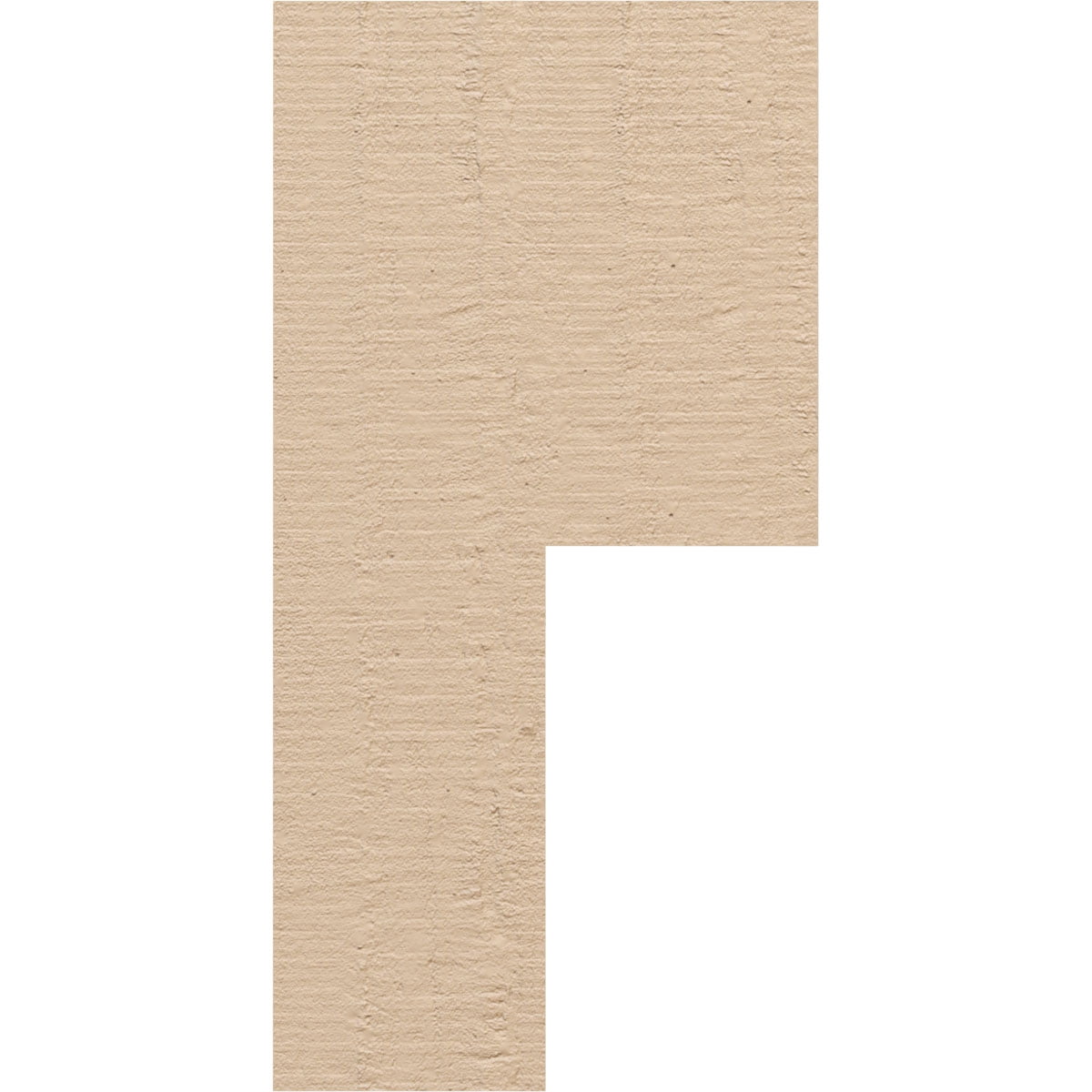 5"W x 5"D x 10"H Wide Chapel Hill Rough Cedar Woodgrain TimberThane Corbel, Primed Tan