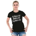 thumbnail image 3 of Flawless Braless Lawless Attitude Womens Fitted Plus Size Graphic Tee Brisco Brands 2X, 3 of 5
