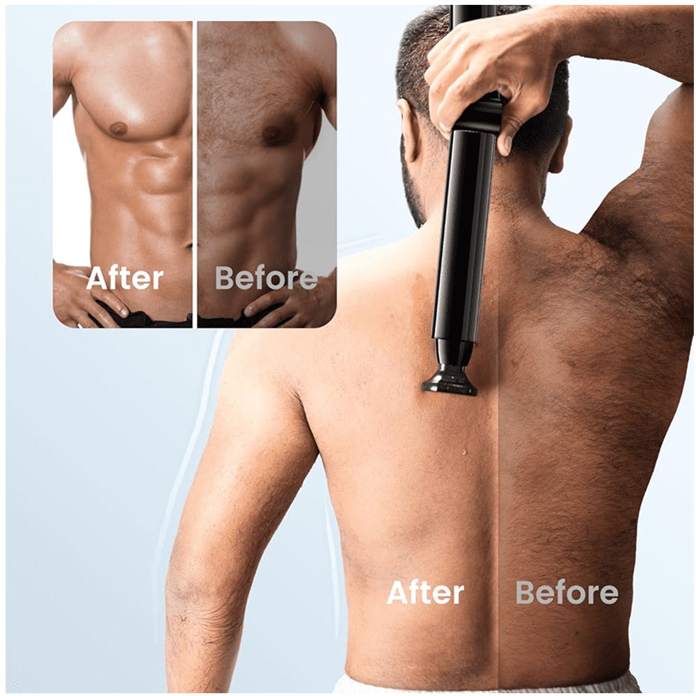 Back Shavers for Men Long Handle,Back Razor for Men,Back Shaver,Body Trimmer for Men,Body Shavers for Men,with 2 Shock Absorber Flex Heads,Mens Back Shaver,Body Hair Trimmer for Men