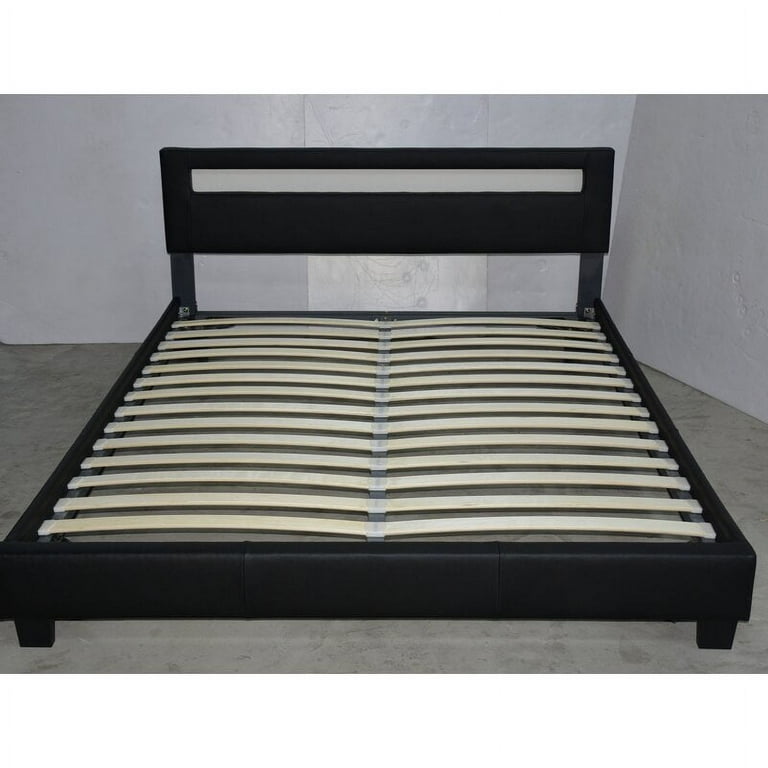 Aughe upholstered low cheap profile platform bed