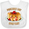 thumbnail image 3 of Inktastic Pancake Day Everyday- Smiling Stack of Pancakes Boys or Girls Baby Bib, 3 of 4