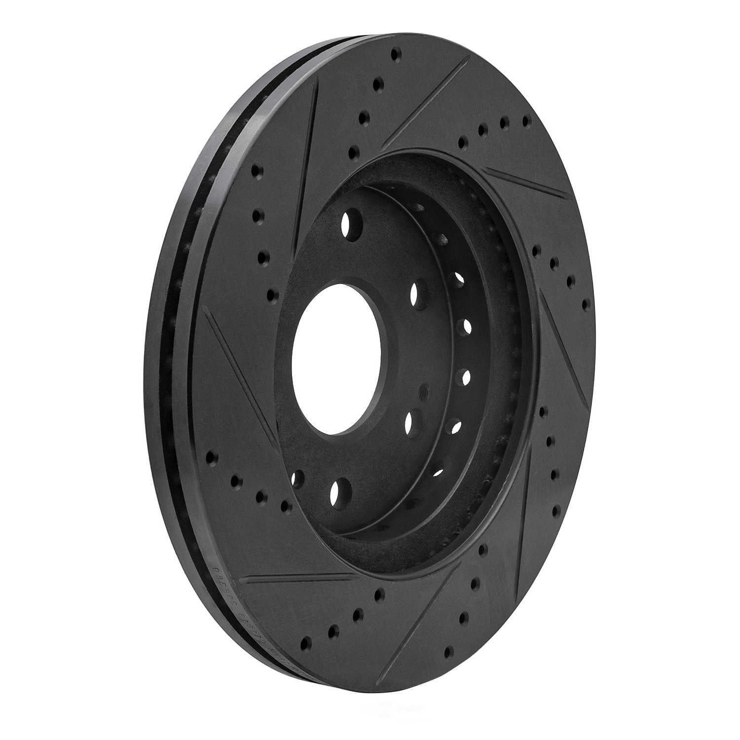 Dynamic Friction Company 633-48091R DFC Brake Rotor - Drilled And Slotted - Black
