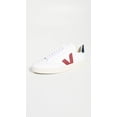 thumbnail image 3 of Zapatillas Veja V-12 Leather para hombre extra blanco/Marsala/Nautico, 3 of 6
