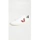 thumbnail image 3 of Zapatillas Veja V-12 Leather para hombre extra blanco/Marsala/Nautico, 3 of 6