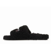 Balenciaga Mens Furry Slide Black Sandals, from StockX
