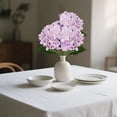 thumbnail image 5 of Hydrangea Artificial Flowers Single Stem Fake Flowers with Leaves for Table Centerpiece,Purple Faux Flowers for Vase Bouquets Arrangement for Wedding Birthday Party Decoration, 5 of 5