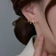 thumbnail image 5 of Qarigey Pendientes De Garra Fáciles De Usar Convenientes Para El Diario Pendientes Para Mujer Amplia Aplicación Elegante Plata Type3 NO3, 5 of 6