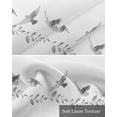 thumbnail image 6 of Tree Leaves Birds Linen Curtain Valance for Bedroom/Bathroom/Kitchen/Office/Living/Dining Room Window,Spring Botanical Summer Animal Pocket Topper Drapes Decorative Cafe Drapery Panel 42"x12", 6 of 6