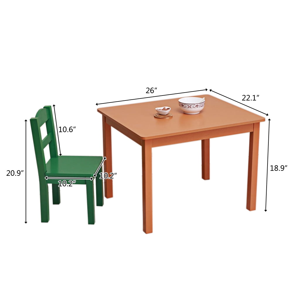 child size wooden table and chairs
