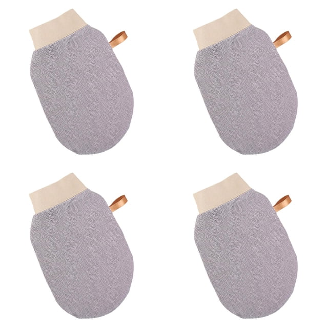 Gant Exfoliant Double Face Gant de Gommage pour une Peau Lisse Ravive en Profondeur Éclat Spa Qualité Exfoliation pour Tous Types de Peau Hommes Femmes Gant de Bain Réutilisable
