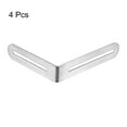 thumbnail image 3 of Adjustable Corner Code, 4 Pack 100x120mm - Stainless Steel 90-degree L-Shape Corner Brace, for Fixed (Silver), 3 of 5