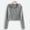 Gray women fall hoodie zip up a1, variant on thefmos Women Fall Winter Hooded Zip Up Crop Top Casual Basic Solid Trendy Pullover Hoodie Sweatshirt for Women Trendy Streetwear Outfits, Gray M
