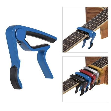 Aluminum Alloy Quick Change Guitar Capo Clamp Single-handed for Acoustic Folk Guitar Bass
