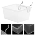thumbnail image 1 of Transparent Pegboard Bin with Durable PP Material for Storage Use 4.5 x 3.2 x 6.8 Inches, 1 of 9