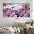 thumbnail image 4 of Designart "Fragrant Blossoms in Purple Lilac III" Floral Metal Wall Decor Set, 4 of 5