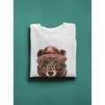 thumbnail image 3 of Bear Head Hipster Style Sweatshirt Men -Image by Shutterstock, Male 3X-Large, 3 of 4