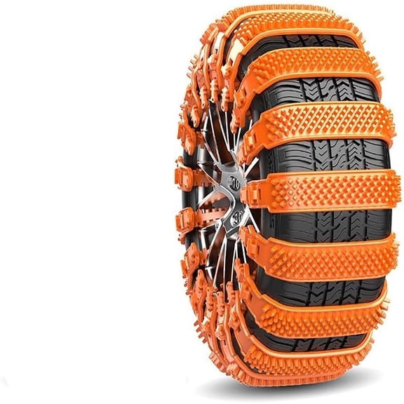 Snow Tire Chains for Ford Transit 150 250 350 MK8 2014-2023, Adjustable Anti-Slip Tire Zip Ties Emergency Traction Cables for Winter Driving and Emergencies