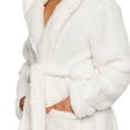 thumbnail image 4 of Animal Hooded Robe - Plush Short Lamb Bathrobe by Silver Lilly (Tan/White, M), 4 of 6