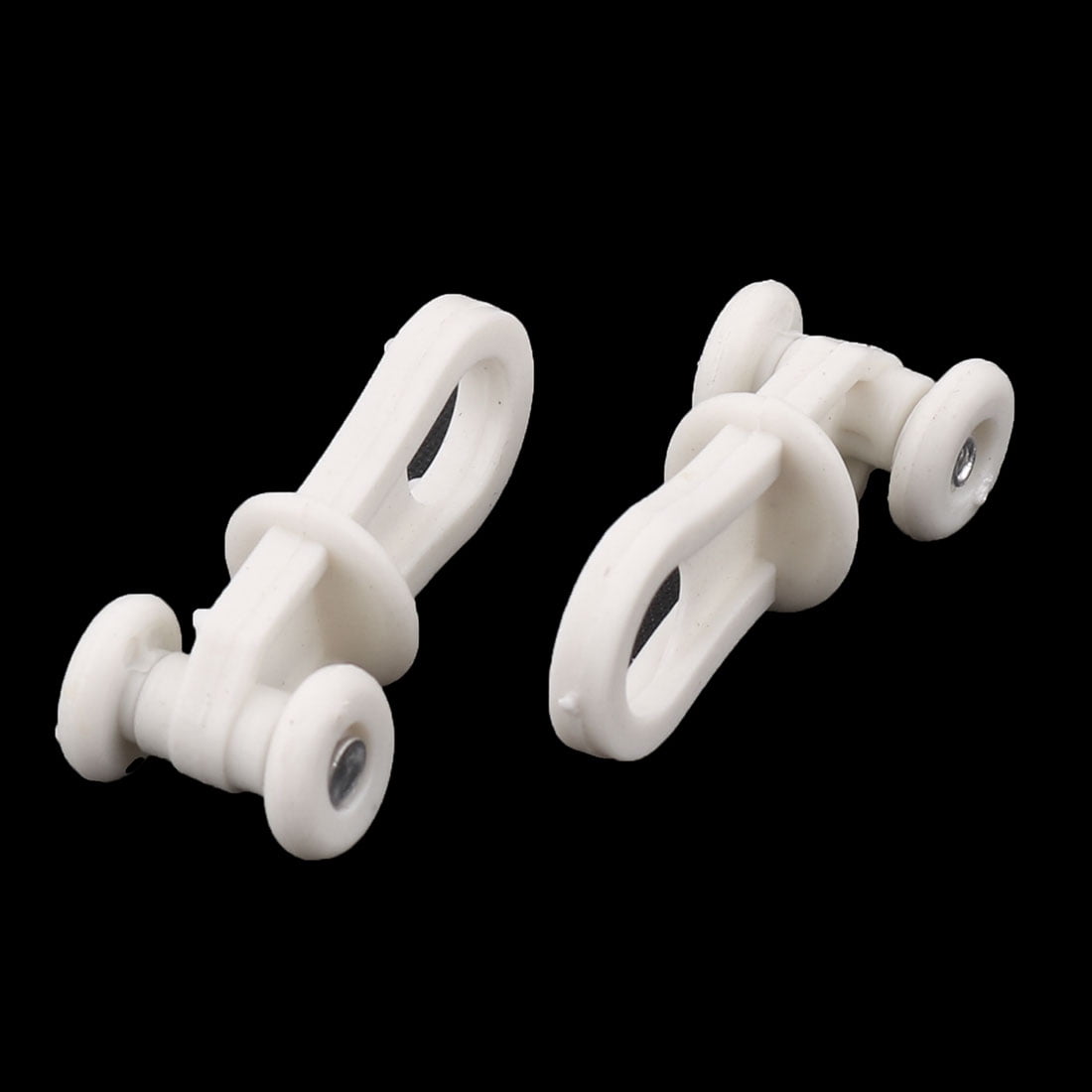Plastic Curtain Track Carrier Rollers Off White 8.5mm Diameter Wheel