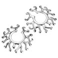 thumbnail image 1 of 2x1 Pair Stainless Steel Adjustable Clip On NippleRing Flower Mamilo Ring, 1 of 5