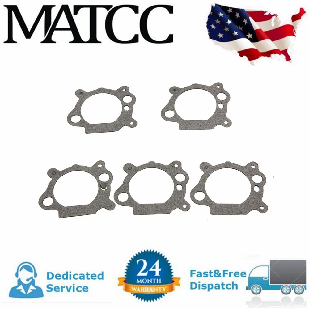 5pc Lawn Mower Air Filter Gasket Air Cleaner Mount Gasket Set Kit For