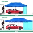 thumbnail image 2 of COBIZI 13x26 Heavy Duty Pop Up Canopy with 6 Sidewalls Party Tent Outdoor Wedding Large Event Tent with Roller Bag for Garden Lawn Waterproof UPF 50+ Ez Up, Blue, 2 of 7