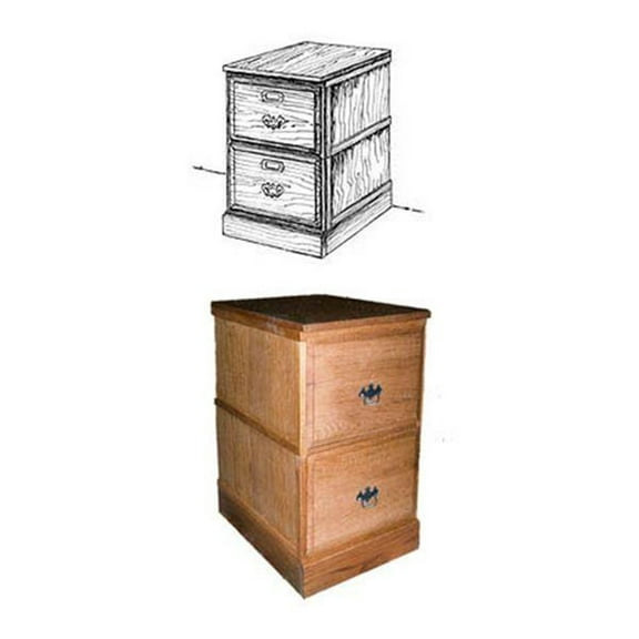 Woodcraft Project Paper Plan To Build Stackable Filing Cabinet - Material Not Included
