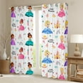 thumbnail image 3 of jejeloiu Litter Princess Blackout Curtains Set of 2 (52x84 Each),Cute Castle Window Curtains,Rainbow Crown Carriage Curtains and Drapes For Girls,Ultra Soft Bedroom Decoration, 3 of 6